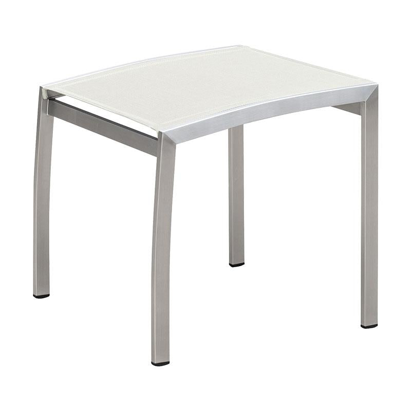 Alzette Fußschemel Edelstahl mit Batyline