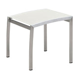 Alzette Fußschemel Edelstahl mit Batyline