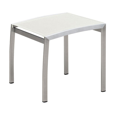 Repose-pieds Alzette en acier inoxydable avec Batyline