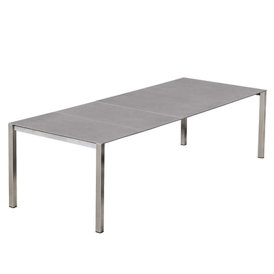 Marikk front extending table 280/220/160x99.5 cm ceramic top with stainless steel frame