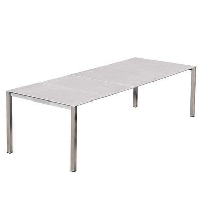 Marikk front extending table 280/220/160x99.5 cm ceramic top with stainless steel frame