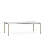 Table extensible frontale Marikk 320/260/200x99,5 cm plateau en céramique avec structure en acier inoxydable