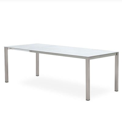 Marikk front extending table 280/220/160x99.5 cm ceramic top with stainless steel frame