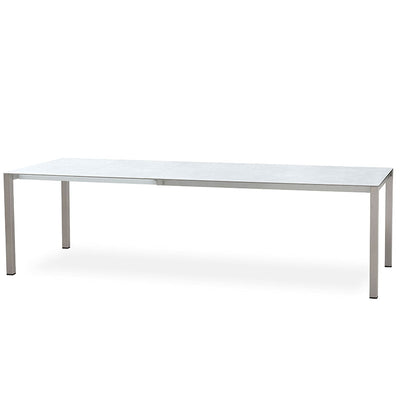 Marikk front extending table 280/220/160x99.5 cm ceramic top with stainless steel frame