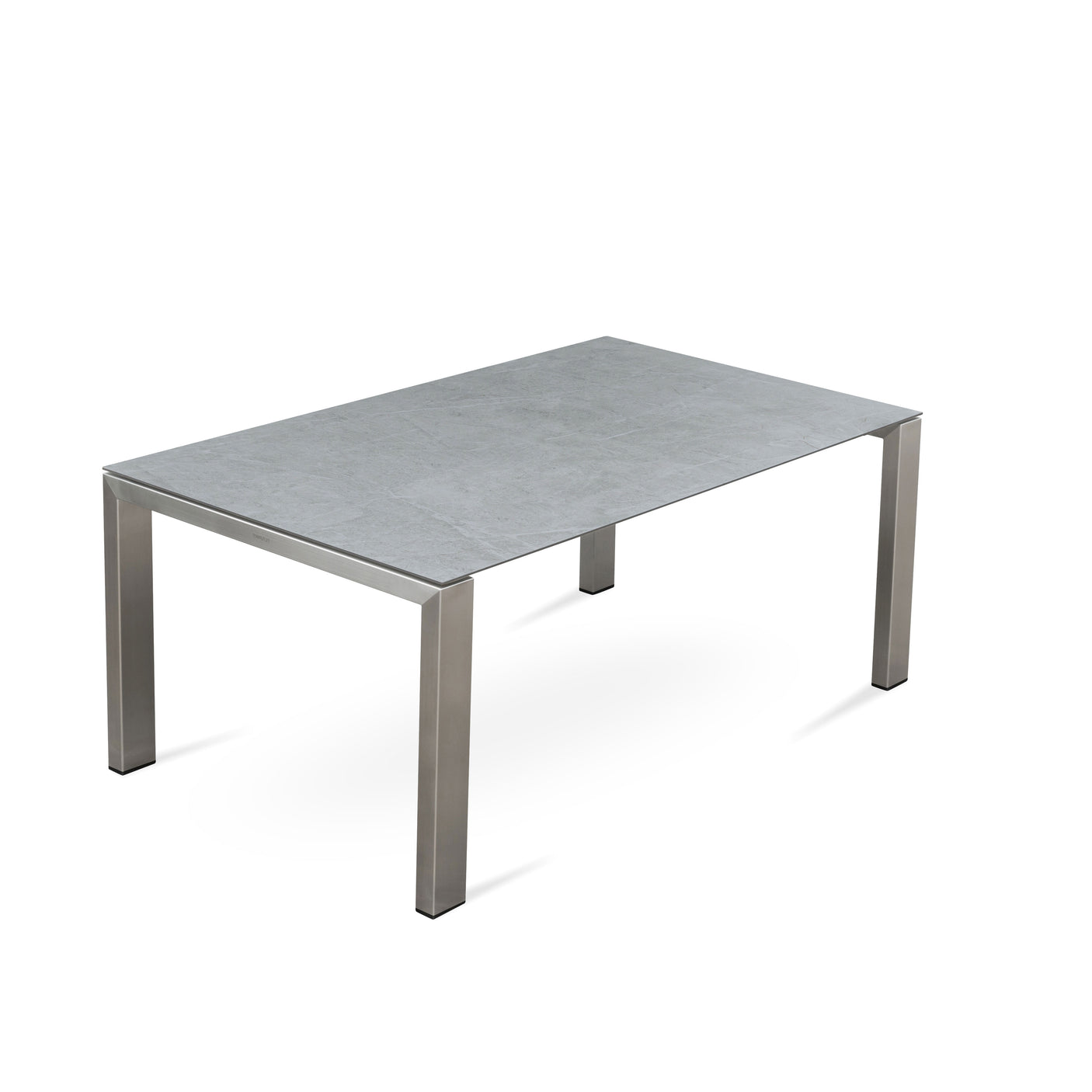 Marikk Deluxe Frontausziehtisch 300/240/180x100cm Keramikplatte mit Edelstahlgestell und Rollen