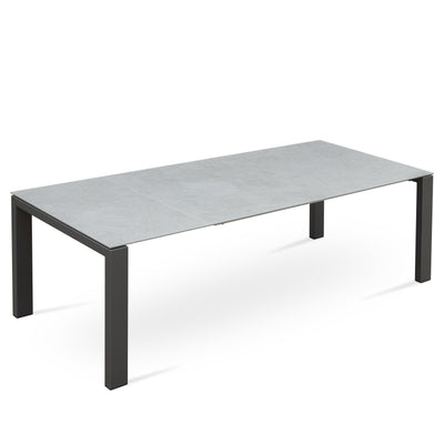 Marikk Deluxe  Frontausziehtisch 300/240/180x100cm Keramikplatte + Edelstahl pulverbeschichet +Rollen