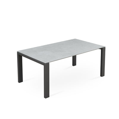 Marikk Deluxe  Frontausziehtisch 340/280/220x100cm Keramikplatte + Edelstahl pulverbeschichet +Rollen