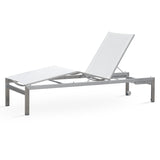 Alzette Liege Deluse - Kopf- + Fußteil verstellbar 212 x 72  x 41 cm -  Edelstahl +  Batyline