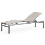 Alzette Liege Deluse - Kopf- + Fußteil verstellbar 212 x 72  x 41 cm -  Edelstahl +  Batyline