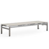 Alzette Liege Deluse - Kopf- + Fußteil verstellbar 212 x 72  x 41 cm -  Edelstahl +  Batyline