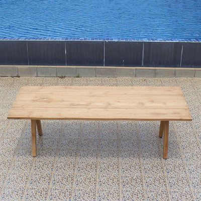 Stor tree edge table 350 x 95-105 x 75 cm teak with aluminum or teak frame