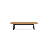 Stor tree edge bench 200 x 43-47 x 45 cm teak with aluminum or teak frame