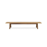 Banc Stor Tree Edge 280 x 43-47 x 45 cm en teck avec structure en aluminium ou en teck
