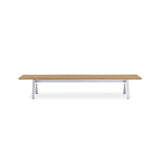 Banc Stor Tree Edge 280 x 43-47 x 45 cm en teck avec structure en aluminium ou en teck