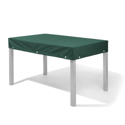 Housse pour plateau de table 100x100 avec chute de 15cm avec ourlet et œillets, œillets env. 10 cm à côté du coin