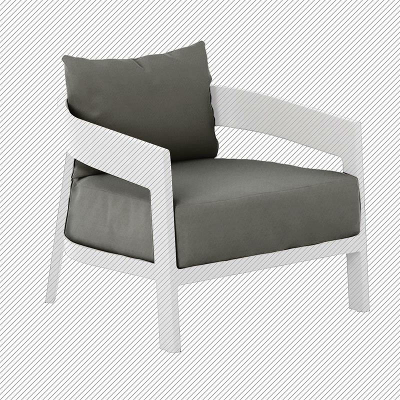 Ensemble de coussins pour siège et dossier Vento 1 place/fauteuil Sunproof 2 pièces