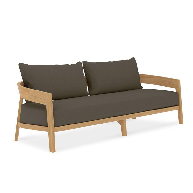 Ensemble de coussins pour canapé Vento 3 places, coussins d'assise et de dossier Sunproof 3 pièces