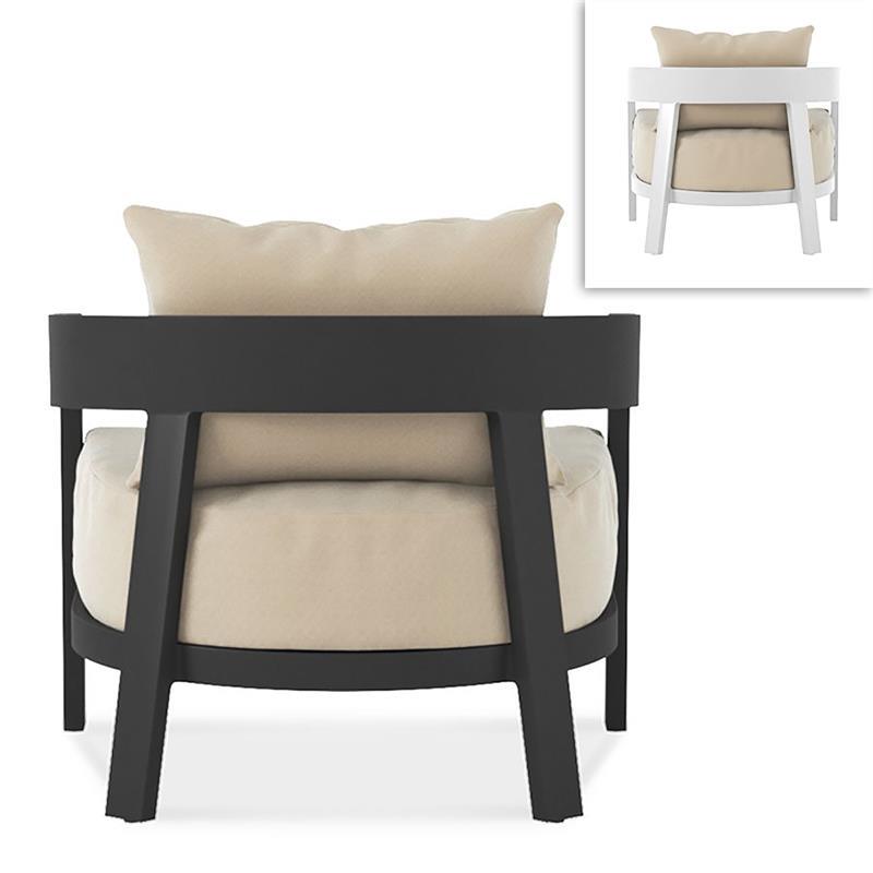 Fauteuil Vento en aluminium 1 place 80 x 83,7 x 66 cm