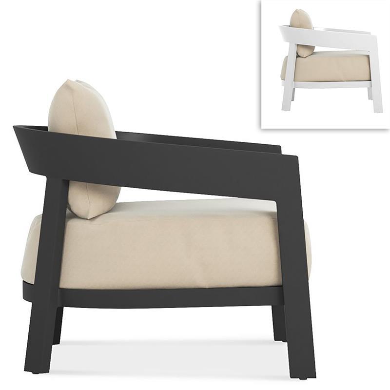 Fauteuil Vento en aluminium 1 place 80 x 83,7 x 66 cm