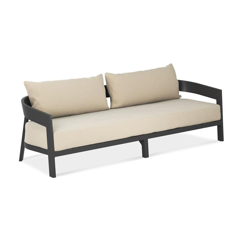 Ensemble de coussins pour canapé Vento 3 places, coussins d'assise et de dossier Sunproof 3 pièces