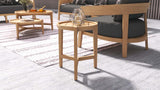 Aspen Beistelltisch rund 40 cm zertifiziertes Plantagenteakholz Grade A