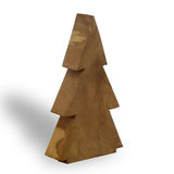 Sapin de Noël en teck moyen - environ 31 cm de haut