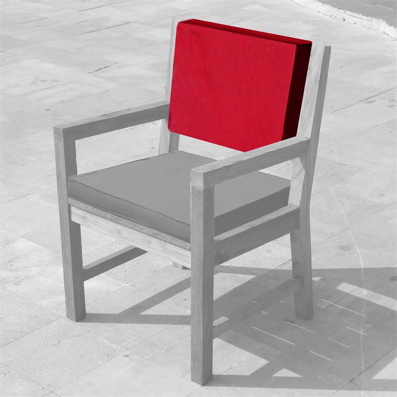 Chaise à dossier rembourré Dusun 50 x 46 x 5 cm SunProof Standard