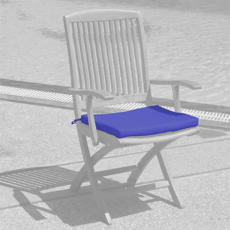 Coussin d'assise pour chaise pliante 45 x 40 cm SunProof pour chaises pliantes Comforteck, Denver, Trent
