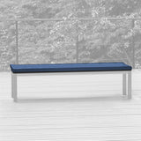 Coussin de banc pour banc sans dossier 180x45 cm Résistant au soleil