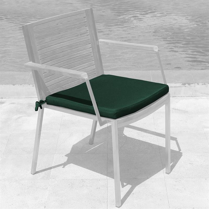Coussin d'assise Tessin pour chaise empilable avec ou sans accoudoirs 45x45x4cm Nagata