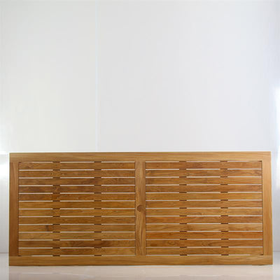 Briston Esstisch 220 x 100 x 76cm zertifiziertes Teak Grade A mit 6x6 cm Tischbeinen