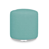 Tabouret Dara rond de 40 cm de diamètre - 40 cm de hauteur en textile d'extérieur avec base en acier inoxydable