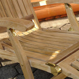 Elegance Deckchair 2er Set bestehend aus 2 Elegance Deckchair und 2 Auflagen in Nagata mit Nackenkissen