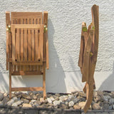 Elegance Deckchair 2er Set bestehend aus 2 Elegance Deckchair und 2 Auflagen in Nagata mit Nackenkissen