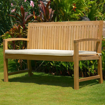 Elegance Gartenbank 130 cm - Zertifiziertes Teakholz GRADE A