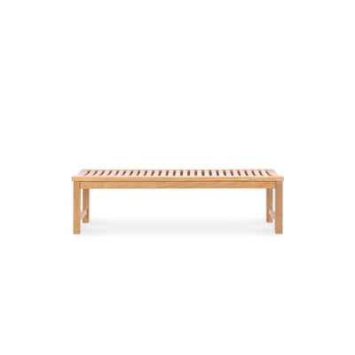 Elegance Gartenbank ohne Rückenlehne 150 cm - Zertifiziertes Teakholz GRADE A