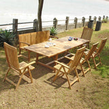 Elegance Gartenbank 130 cm - Zertifiziertes Teakholz GRADE A
