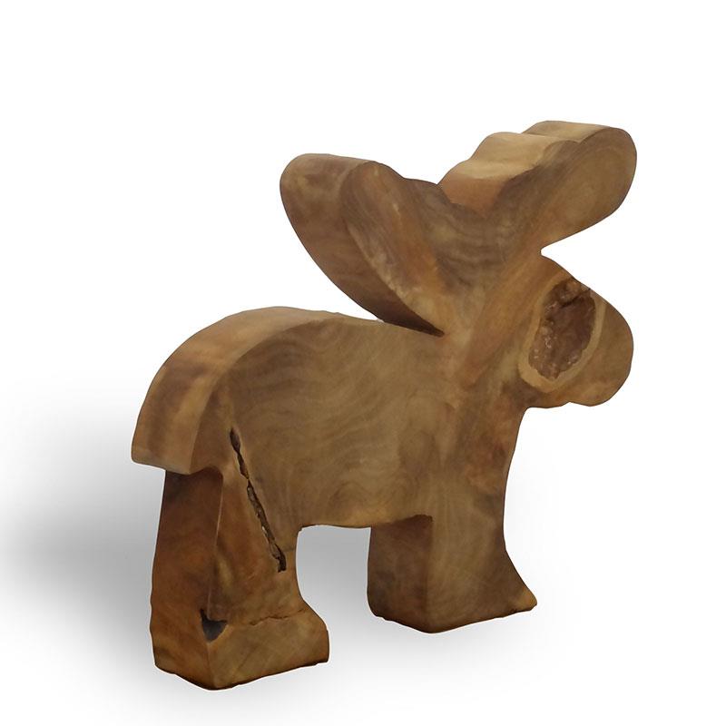 Teakholzelch groß - ca. 31 cm