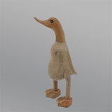 Canard »Ammelia« - petit canard beige-brun dressé sans chaussures