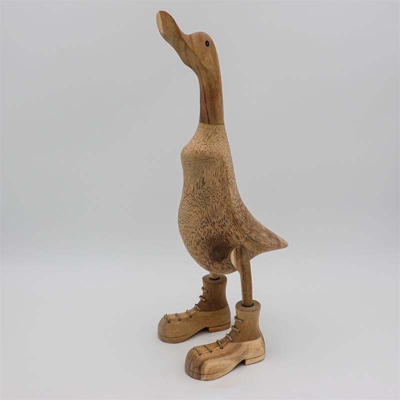 Canard »Ben« - grand canard dressé beige-brun avec des chaussures