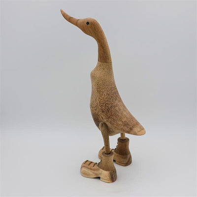 Canard »Ben« - grand canard dressé beige-brun avec des chaussures