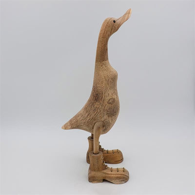 Canard »Ben« - grand canard dressé beige-brun avec des chaussures