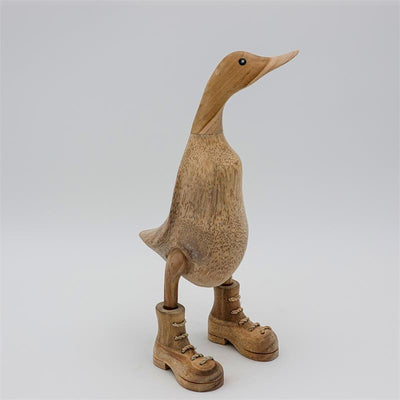 Canard »Bastian« - beige-brun moyen dressé avec des chaussures