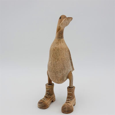 Canard »Bastian« - beige-brun moyen dressé avec des chaussures