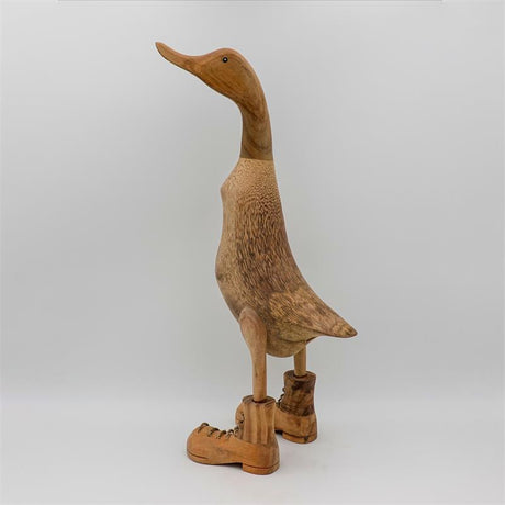 Canard »Barnabé« - géant beige-brun dressé avec des chaussures