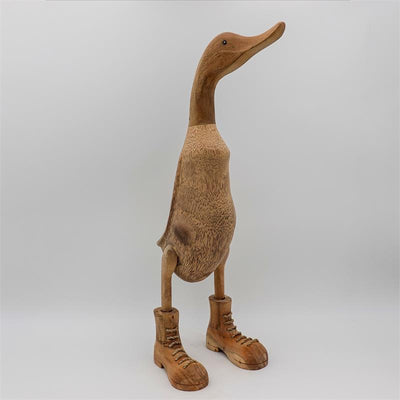 Canard »Barnabé« - géant beige-brun dressé avec des chaussures