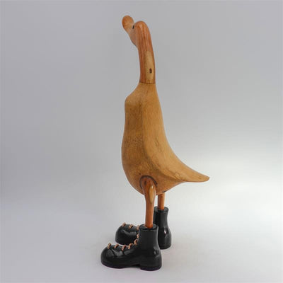 Canard »Charlotte« - grand canard dressé brun avec des chaussures noires