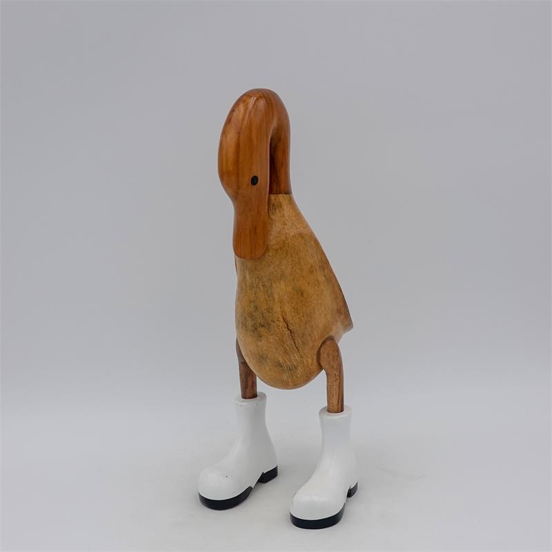 Canard « Pénélope » petit brun dressé avec la tête baissée