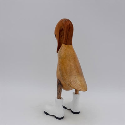 Canard « Pénélope » petit brun dressé avec la tête baissée
