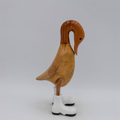 Canard « Pénélope » petit brun dressé avec la tête baissée